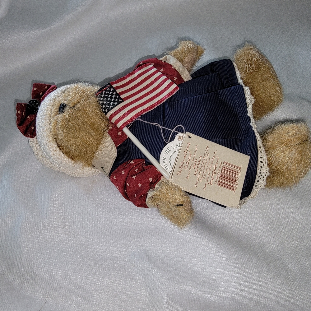 Patriotic Plush Bear with American Flag